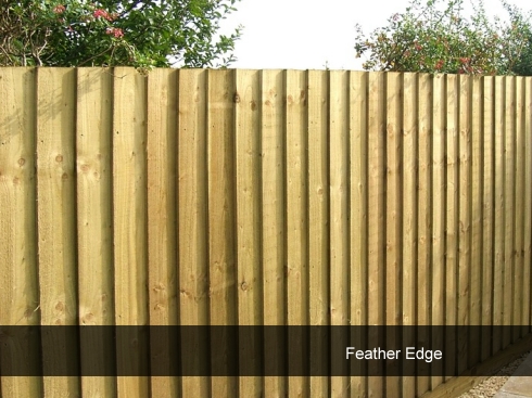 Feather Edge Garden Fencing