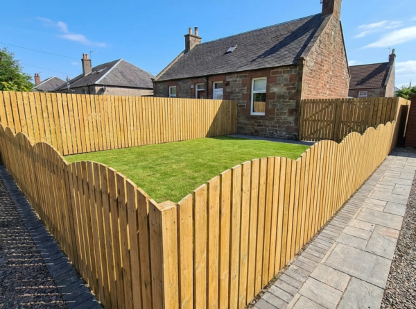 Scalloped Garden Fencing