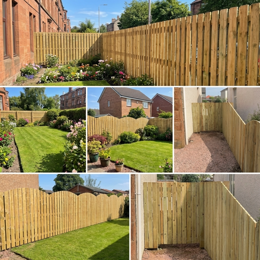 Glasgow Wooden Fencing for gardens